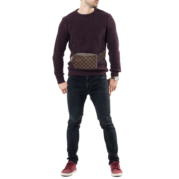 LOUIS VUITTON Brown Damier Ebene Canvas Geronimos Belt Bag - Picture 2 of 8